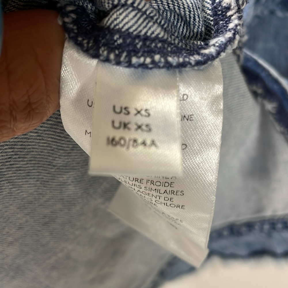 We The Free Denim Mini Dress by Free People . Oversized . Pockets. NEW Condition - Picture 8 of 9